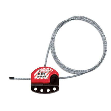 Master Lock S806 Adjustable Safety Cable for Mechanical Lockout, Length 1,80 m