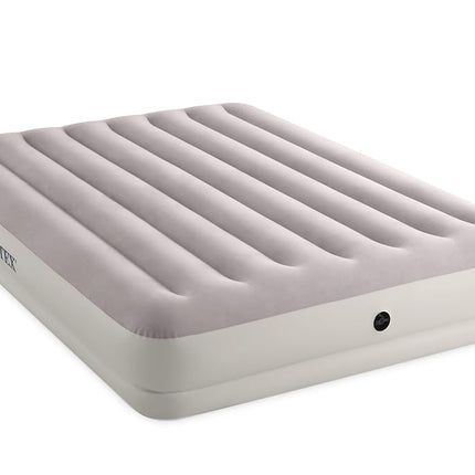 Colchón hinchable Intex 64179E Dura-Beam Standard Prestige Mid-Rise: Fiber-Tech - Tamaño Queen - Bomba de aire USB Quickfill - Altura de cama de 30 cm - Capacidad de peso de 272 kg