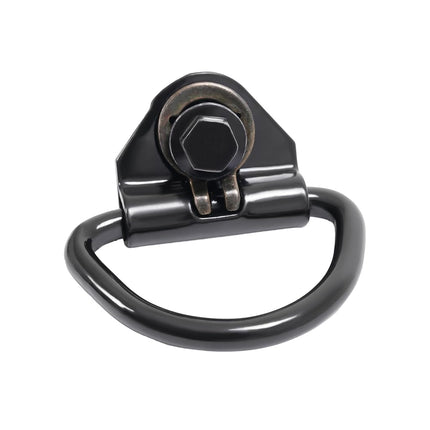 ALMULOO Crochets d'arrimage compatibles avec les fourgons de transport Ford Transit 150 250 350 2015-2024, anneaux en D en acier noir thermolaqué, 6 pièces