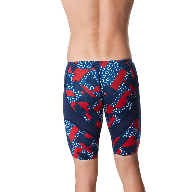 Speedo 8705225298528 Short de bain Ruse Blocks Team ROUGE/Blanc/Bleu 28