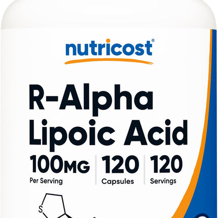Nutricost R-Alpha Lipoic Acid 100mg, 120 Capsules 