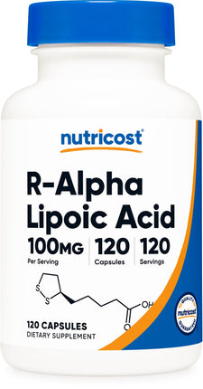 Nutricost R-Alpha Lipoic Acid 100mg, 120 Capsules 