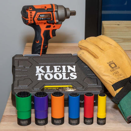 Coated Socket Set 12-Point 6-Piece