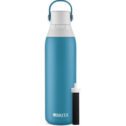 Brita Insulated Filtered Water Bottle with Straw, 