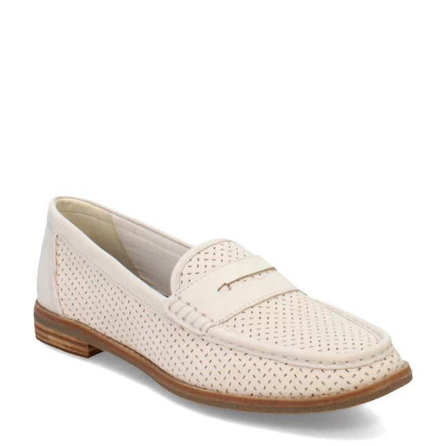 Sperry Women's Seaport Penny Loafer, Ivory, 11
