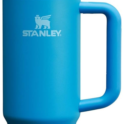 Stanley Quencher H2.0 FlowState Stainless Steel Vacuum Insulated Tumbler with Lid and Straw for Water, Iced Tea or Coffee, Smoothie and More, Azure, 30oz, 10-12551-007