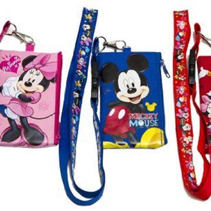 3 X Disney Mickey Minnie & Friends Lanyard with ID