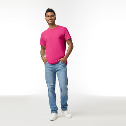 Gildan Heavy Cotton T-Shirt, Style G5000, Multipack, Heliconia (3-Pack), XL (Pack of 3)