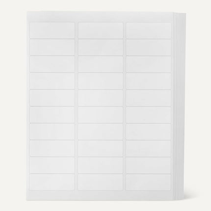Amazon Basics Printable Address Labels for Mailing and Shipping, Self Adhesive, Compatible with Laser and Inkjet Printers, 25 x 67 mm, 3,000 Labels