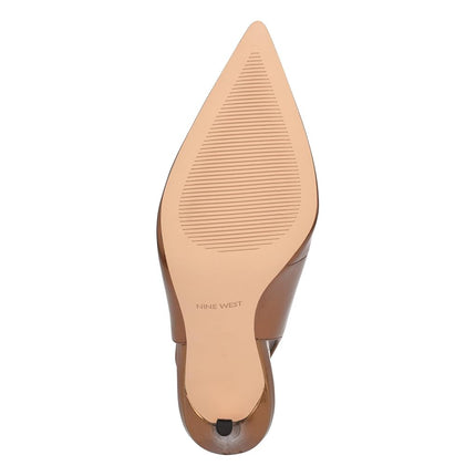 Nine West Women's Feather Pump, Bronze, 5.5