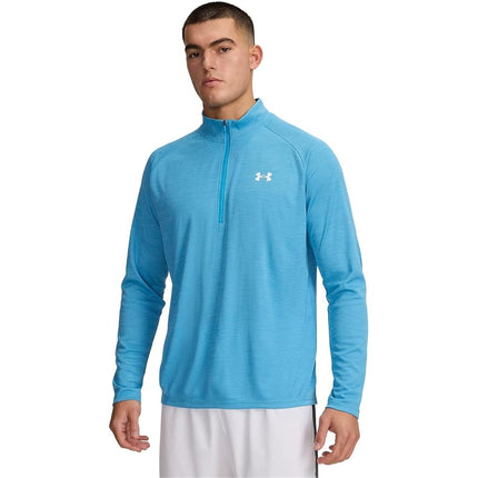 Under Armour Mens Tech Half Zip Long Sleeve T-Shirt Ether Blue XS