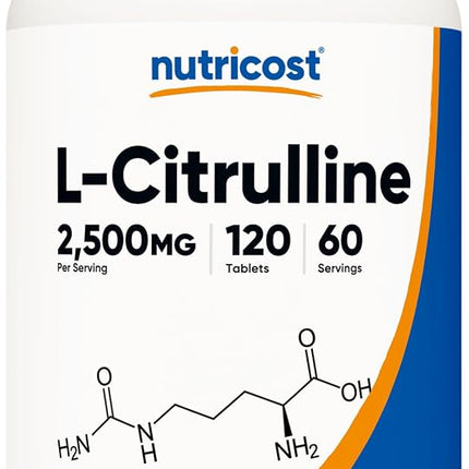 Nutricost L-Citrulline 2500mg Per Serving, 60 Serv