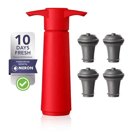Vacu Vin Wine Saver Pump with 2 x Vacuum Bottle St