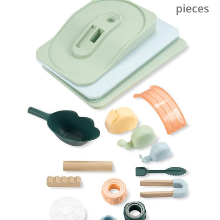Skip Hop Discoverosity 3-in-1 Toddler Sensory Table with 13 Nature-Inspired Sensory Tools 8-Page Activity Guide 2 Bins and 2 Convertible lids, Age 18m+