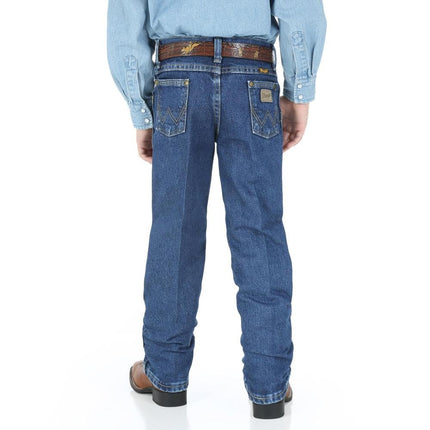 Wrangler Big Boys' Original Cowboy Cut George Strait Jeans,Heavy Denim Stone,11 Regular