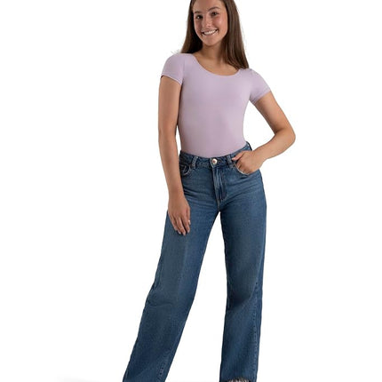 Capezio Women's Classic Short Sleeve Leotard,Lavender,Medium