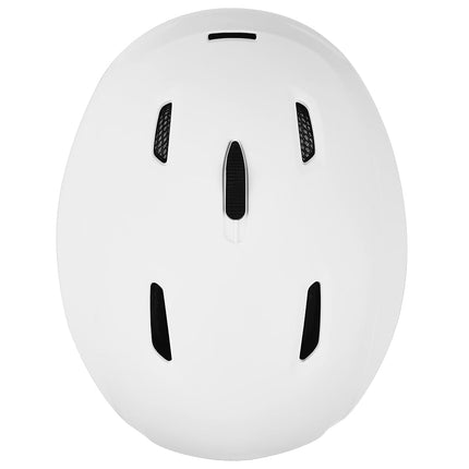 Casco de esquí y snowboard Retrospec Zephyr para adultos - Ajustable con 9 orificios de ventilación - Carcasa de ABS resistente a los impactos y espuma EPS - Blanco mate, grande 59-62cm