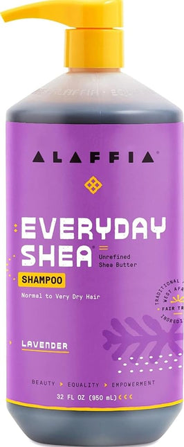Alaffia Everyday Hair Care Shea Shampoo Lavender, 32 Ounce