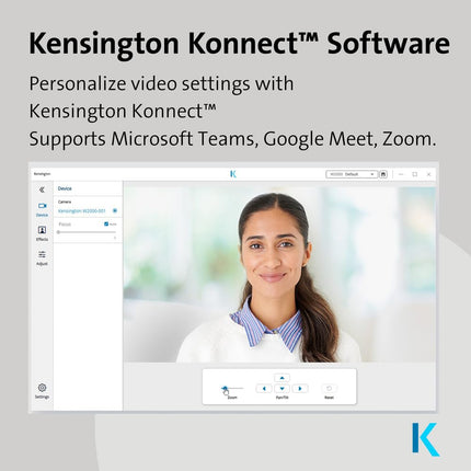 Kensington W2000 1080p Auto Focus Webcam, USB Powered, Built-In Noise Reduction Microphone, HD Quality Narrow Angle Zoom Lens, PC Camera for Broadcasting or Video Conferencing (K81176WW)
