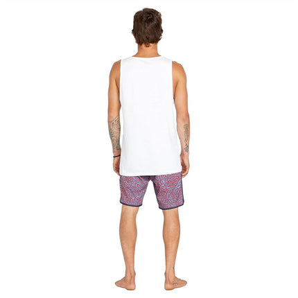 Volcom Men's Sleeveless Graphic Tank Top Shirt, White, S