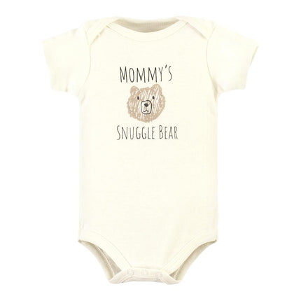 Lot de 5 grenouillères en coton Hudson Baby pour bébé unisexe, motif ours en peluche, prématuré