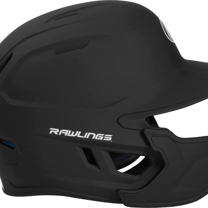 Rawlings | MACH ADJUST Batting Helmet with Extension Flap | Left Hand Batter | Junior (6 3/8" - 7 1/8") | Matte Black