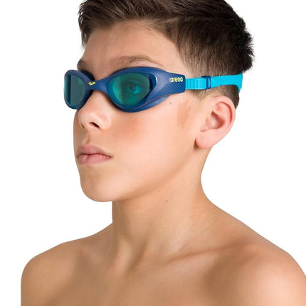 ARENA The One Junior Kids Swimming Goggles, Standard Pool Goggles with Wide Lenses, with Anti-Fog Treatment and UV Protection, Self-Adjusting Nose Bridge, Orbit-Proof Gaskets