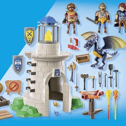 Playmobil Knight's Tower with Blacksmith and Dragon
