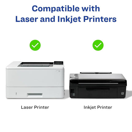 Avery EcoFriendly Matte White Recycled Round Labels, 1-5/8" Diameter, Print-to-The-Edge, Matte White Labels, Permanent Adhesive, Laser/Inkjet Printable, 200 Total