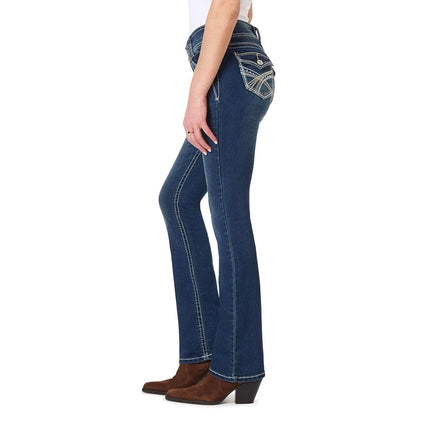 WallFlower Women's Plus-Size InstaStretch Curvy Bootcut Jeans, Chrystie, 24