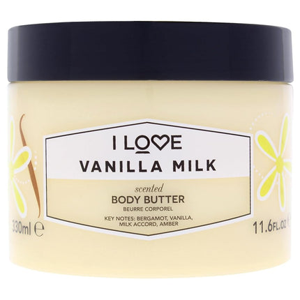 I Love Vanilla Milk Scented Body Butter, Packed Wi