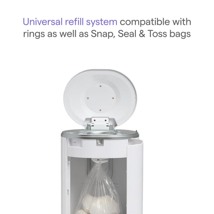 Cubo para pañales Munchkin UV, elimina las bacterias que causan el mal olor con cada uso