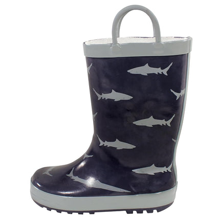 Bottes de pluie Hudson Baby unisexe-enfant, Requins, 8 US Enfant en bas âge