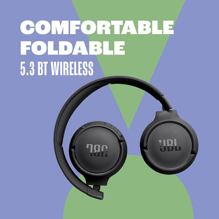 JBL Tune 520BT Wireless Headband, Frequency Response 20-20000Hz, Bluetooth 5.3, Blue