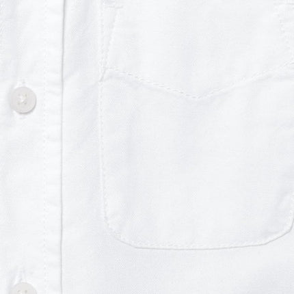 Chemise Oxford à manches courtes The Children's Place pour garçons, Blanc, Très grand
