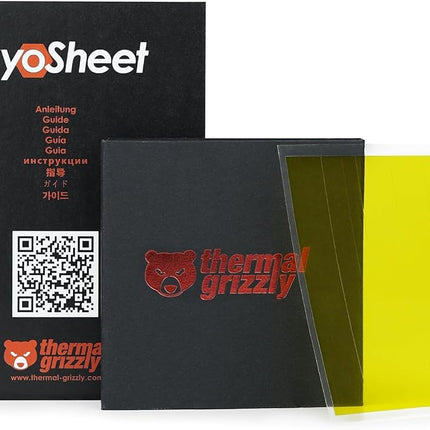 Thermal Grizzly - Kryosheet Graphene Thermal Pad - 75x72x0.2mm - outstanding thermal conductivity, long-term stability & high flexibility, electrically conductive - for CPU & GPU