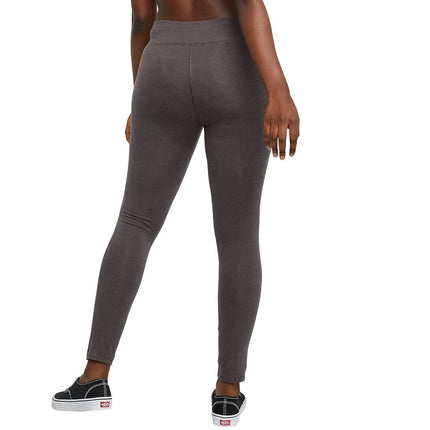 Hanes Mallas de jersey elástico para mujer, gris carbón jaspeado, talla 2XL