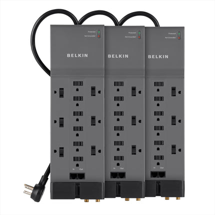 Belkin 12-Outlet Power Strip Surge Protector with 