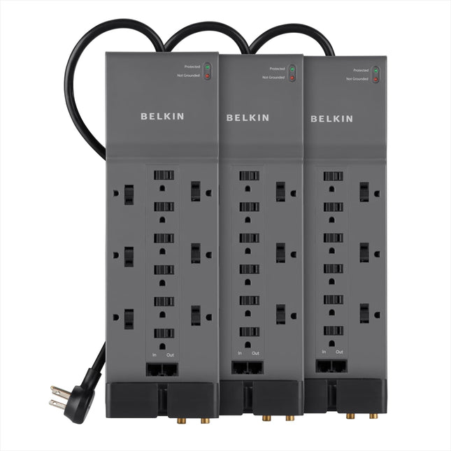 Belkin 12-Outlet Power Strip Surge Protector with 