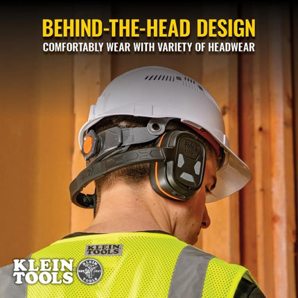 KLEIN TOOLS Bluetooth Earmuffs for Noisy Works, 70 Hours
