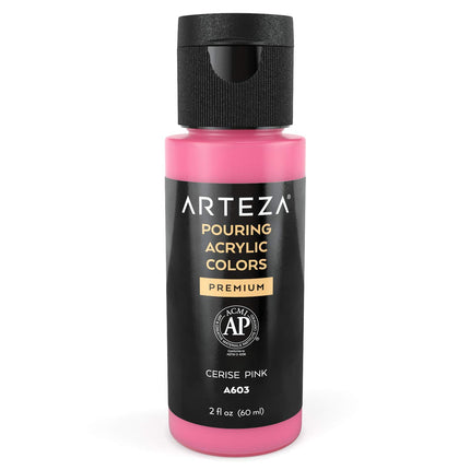 ARTEZA Acrylic Pouring Paint, 2 Ounces, Cerise Pin