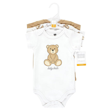 Hudson Baby Baby Cotton Bodysuits, Teddy Bears, 12-18 Months