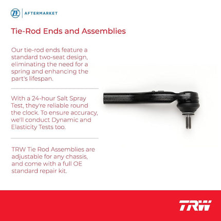TRW JTE1529 Steering Tie Rod End for Jeep Grand Cherokee: 1999-2004