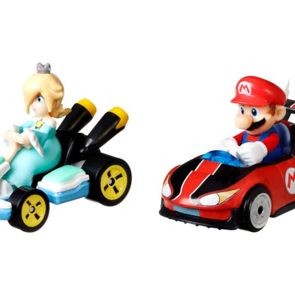 Hot Wheels GXX97 Mario Kart Vehicle 4-Pack, Fan-Fa