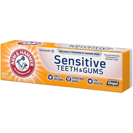 Arm & Hammer Sensitive Whitening Toothpaste Frosted Mint - 4.5 oz, Pack of 4