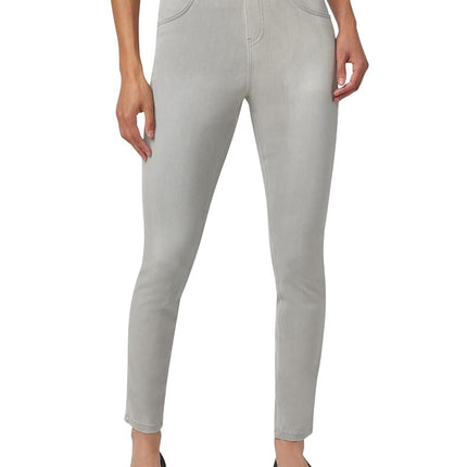 HUE Women's Ultra Soft High Waist Denim Leggings, Silver Grey Wash, XL