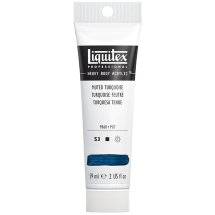 Pintura acrílica de cuerpo pesado Liquitex Professional, tubo de 59 ml (2 oz), turquesa apagado