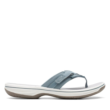 Clarks Women's 26142714 Flip-Flop, Blue Grey Synthetic, 6.5 UK