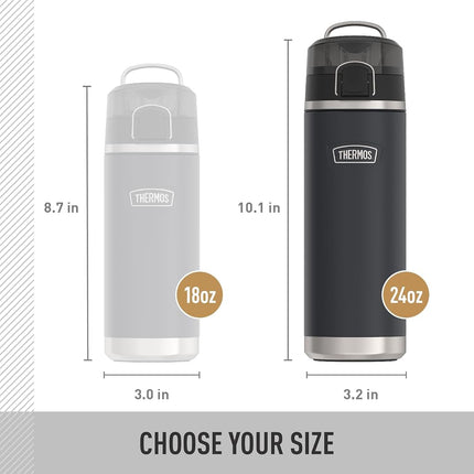 THERMOS ICON Series 24oz Stainless Steel Water Bottle w/Spout, Sandstone