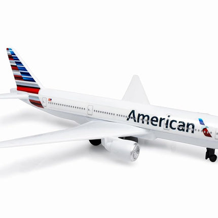 Herpa Toys Single Airplane American, toy model in small scale, aeroplane model, collect, play, miniature model made of plastic – suitable for 3 year olds